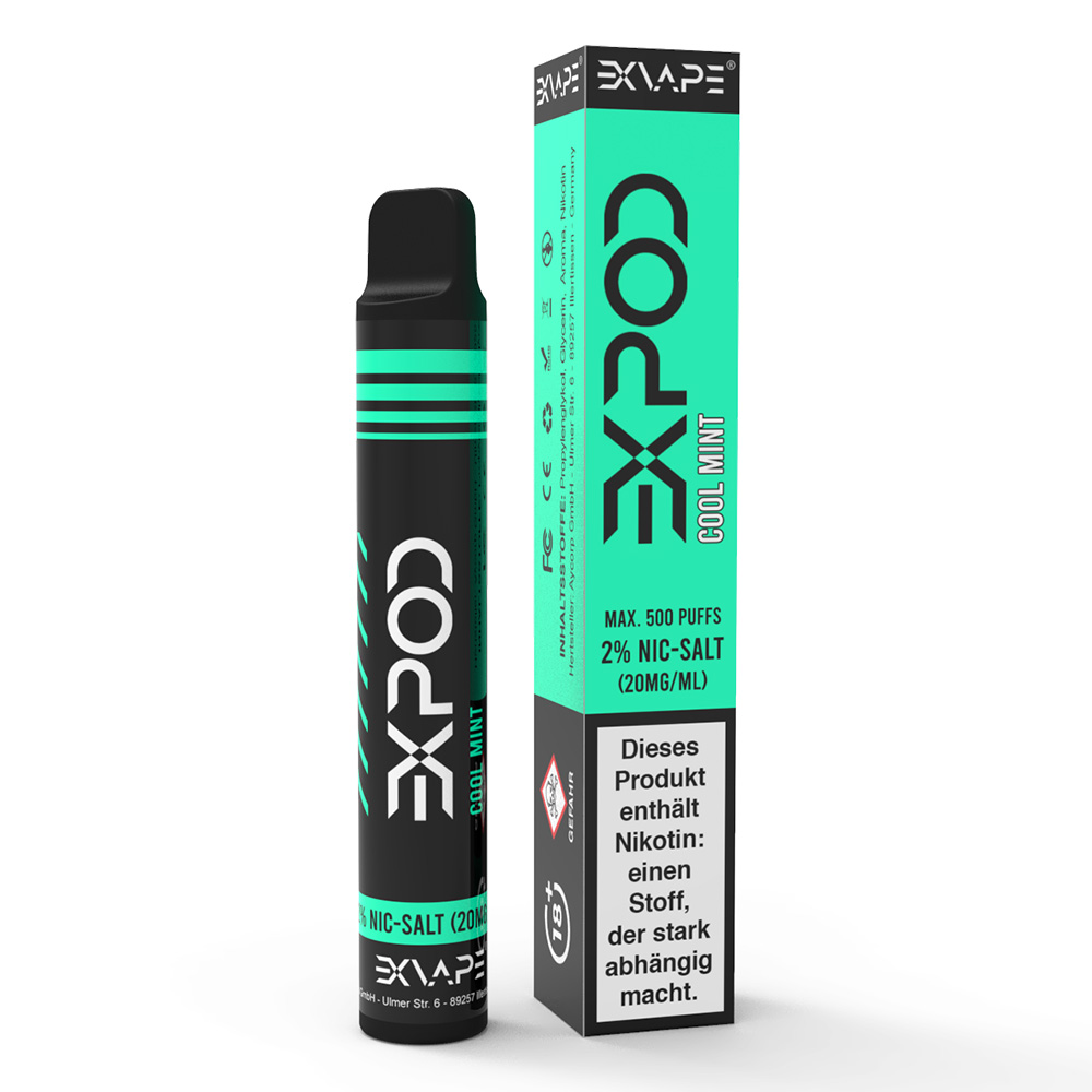 EXVAPE EXPOD Einweg E-Zigarette Cool Mint